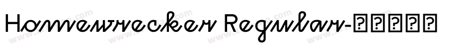 Homewrecker Regular字体转换
